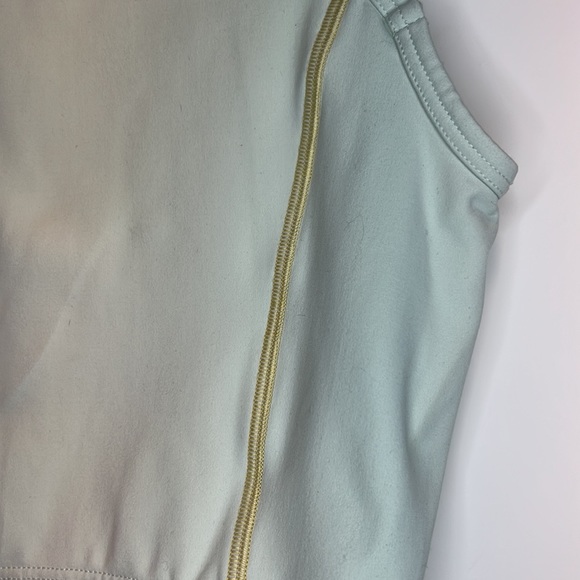 Aritzia TNAction Front Zip Cropped Workout Tank Top Sz M Mint Green - Picture 7 of 12